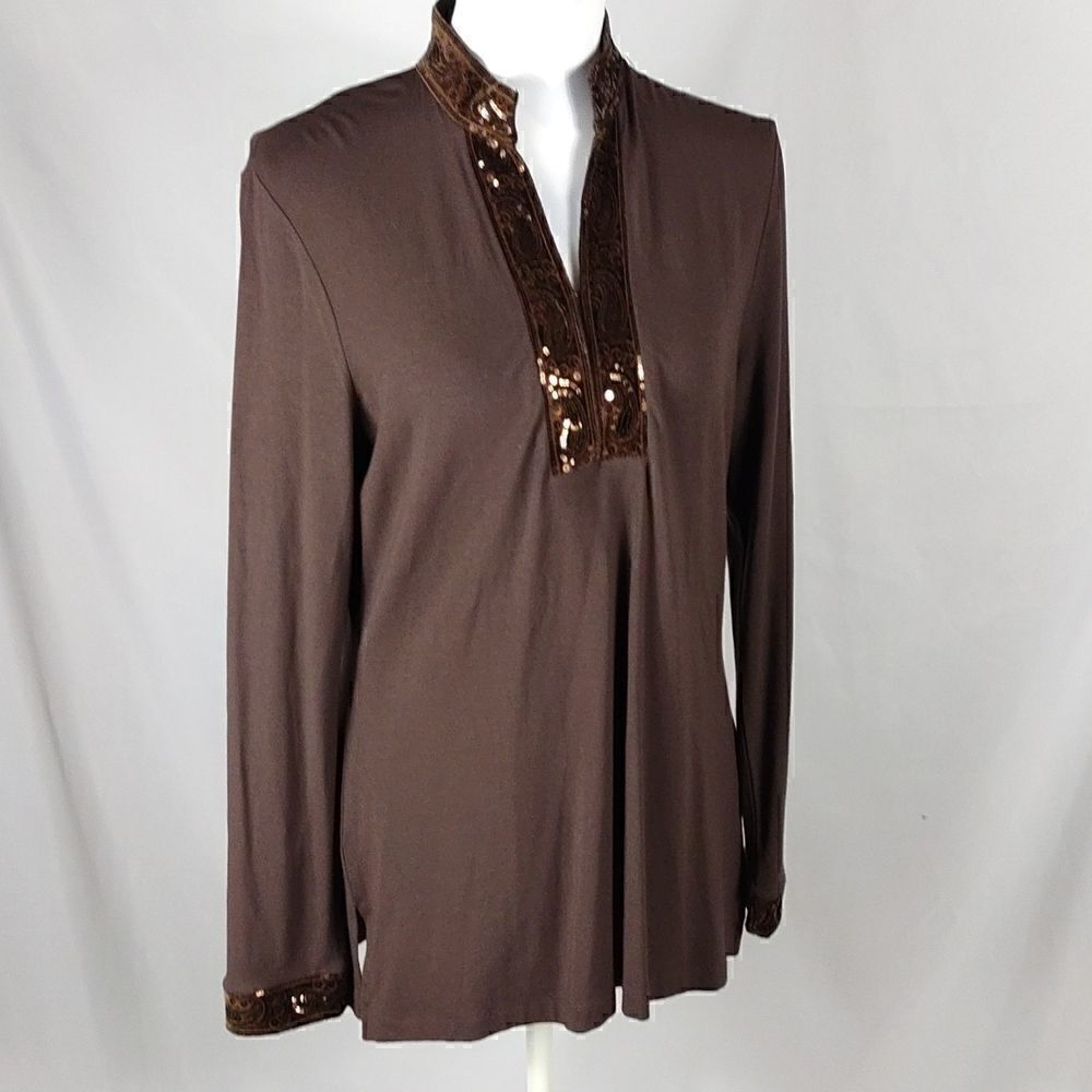 Talbots Sequined Blouse  